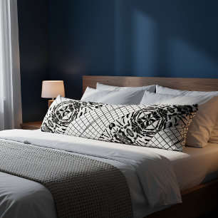 Wildcat Matrix - Bengal Cat Leopard Black & White Seitenschläferkissen