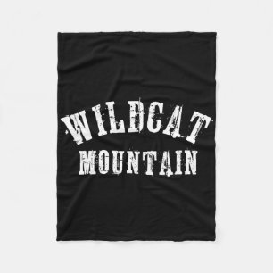Wildcat Mountain Grungy Rustic Artisian Kühner Ski Fleecedecke