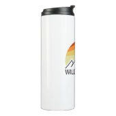 Wildcat Mountain New Hampshire Retro Thermosbecher (Nach links gedreht)