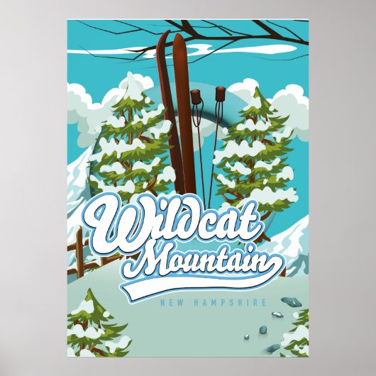 Wildcat Mountain New Hampshire Ski Poster (Vorne)