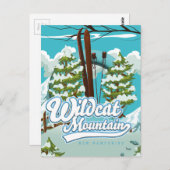 Wildcat Mountain New Hampshire Ski Poster Postkart Postkarte (Vorne/Hinten)