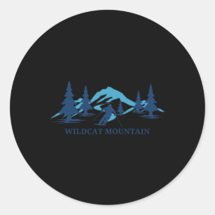 Wildcat Mountain New Hampshire Skigebiet Skifahren Runder Aufkleber