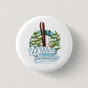Wildcat Mountain New Hampshire Skiplakat Button