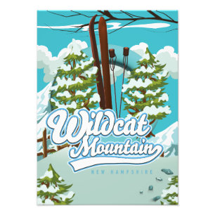 Wildcat Mountain New Hampshire Skiposter Fotodruck