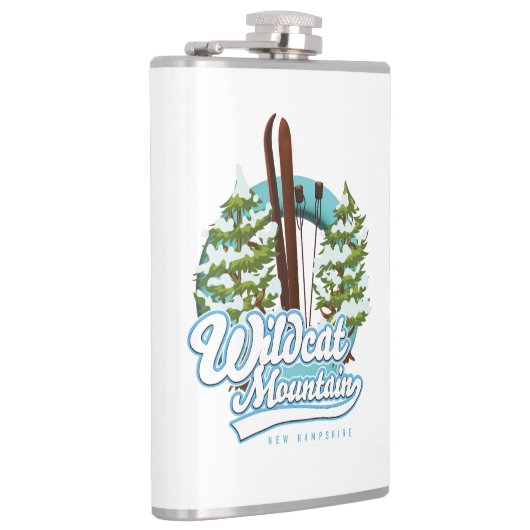 Wildcat Mountain New Hampshire Skiposter Kaffee m Flachmann (Rechts)