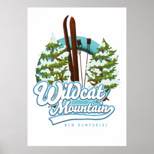 Wildcat Mountain New Hampshire Skiposter Poster