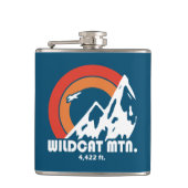 Wildcat Mountain New Hampshire Sun Eagle Flachmann (Vorderseite)