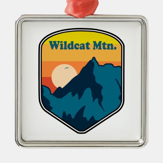 Wildcat Mountain New Hampshire Sunrise Ornament Aus Metall (Vorne)