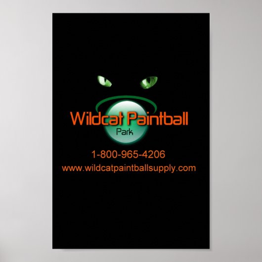 Wildcat Paintball Poster (Vorne)