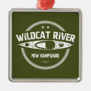 Wildcat River New Hampshire Kayak Ornament Aus Metall