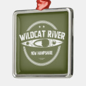 Wildcat River New Hampshire Kayak Ornament Aus Metall (Links)