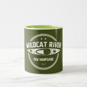 Wildcat River New Hampshire Kayak Zweifarbige Tasse