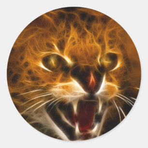 Wildcat Runder Aufkleber