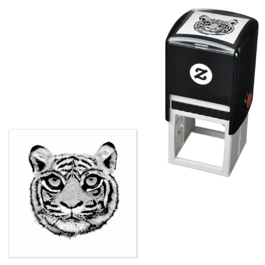 Wildcat Young Tiger Face Permastempel (Beispiel)