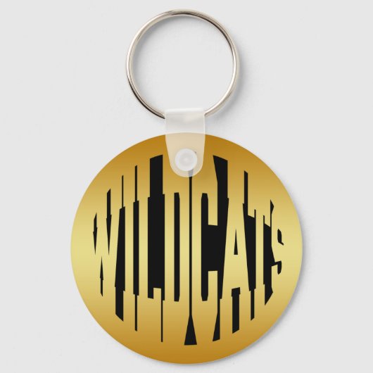 WILDCATS - GOLD SCHLÜSSELANHÄNGER (Vorderseite)
