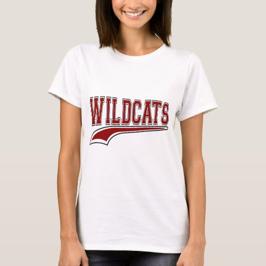 Wildcats Mascot (Deep Red) Shirt (Vorderseite)