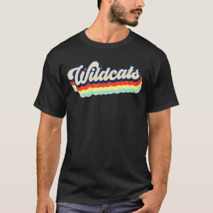 Wildcats Retro School Sport Fan Team Spirit Masco T-Shirt