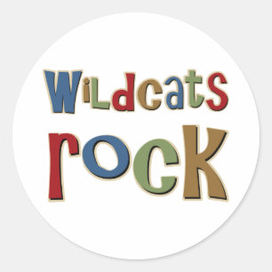 Wildcats Rock Runder Aufkleber