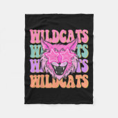 Wildcats School Mascot Fleecedecke (Vorderseite)