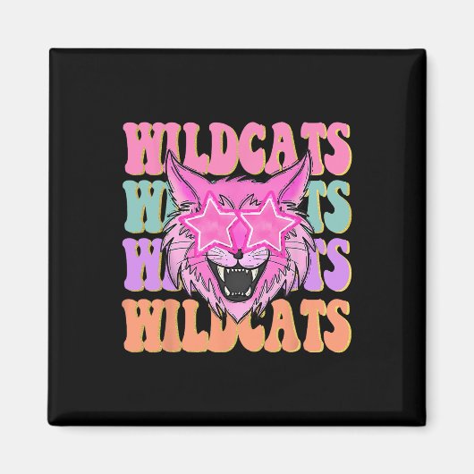 Wildcats School Mascot Magnet (Vorne)