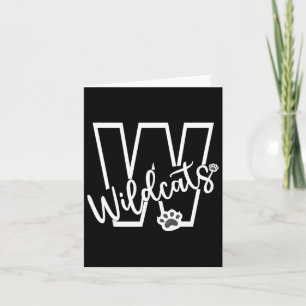 Wildcats School Sports Fan Team Spirit Football Ba Karte