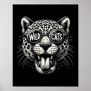 Wildcats-Schulsport Fan-Teamgeist Zurück zur Schul Poster