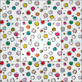 Wilddot weiß stoff (Kachel)