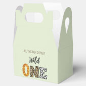 Wilde 1-grüne Babydusche Geschenkschachtel (Geöffnet)