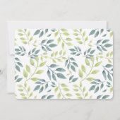 Wilde 1 Safari Dschungeltiere Mädchen Dusche Einladung (Rückseite)