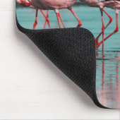 Wilde afrikanische Flamingos Mousepad (Ecke)