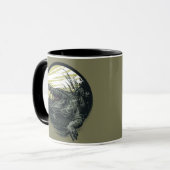 Wilde Alligator-Sumpf-Illustrationskunst Tasse (Vorderseite Links)