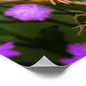 Wilde amerikanische Goldfinches Print Poster (Ecke)