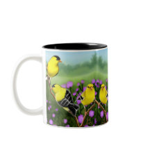Wilde amerikanische Goldfinches-Tasse