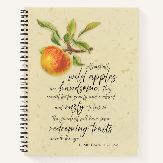 Wilde Äpfel sind schön Notizblock (Vorderseite)