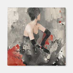 Wilde Apple   Vintage Watercolor-Frau Magnet