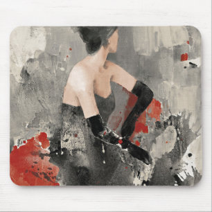 Wilde Apple   Vintage Watercolor-Frau Mousepad