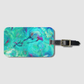 Wilde Aqua Wasser Abstrakte Kunst Gepäckanhänger (Vorderseite (Horizontal))