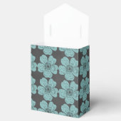 Wilde Aquamarine Rose Chalkboard Geschenkschachtel (Geöffnet)