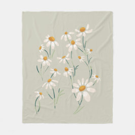 Wilde Ästhetik Chamomile Delikate Blume Fleecedecke