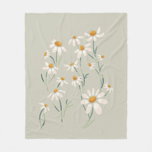Wilde Ästhetik Chamomile Delikate Blume Fleecedecke