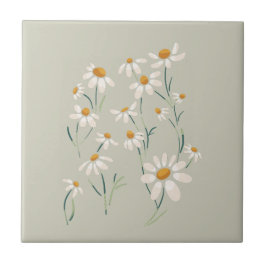 Wilde Ästhetik Chamomile Delikate Blume Fliese