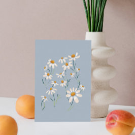 Wilde Ästhetik Chamomile Delikate Blume Postkarte