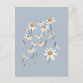 Wilde Ästhetik Chamomile Delikate Blume Postkarte (Vorderseite)