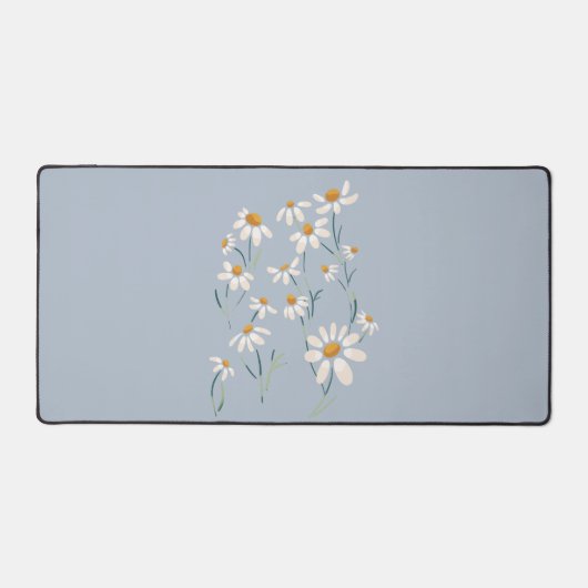 Wilde Ästhetik Chamomile Delikate Blume Schreibtischunterlage (Vorderseite)