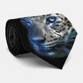 Wilde Augen - Leopard-Kunst-Krawatte Krawatte (Gerollt)