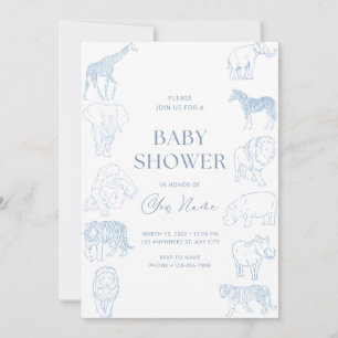 Wilde Babyparty-Einladung im Thema  Einladung