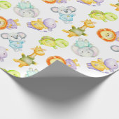 Wilde Babytierchen Geschenkpapier (Ecke)