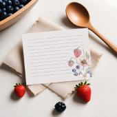 Wilde Beeren Berry Sweet Brautparty Recipe Card Begleitkarte