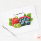 Wilde Beeren Rechteckiger Aufkleber (Umschlag)