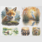Wilde Bemalte Kollektion Seidenpapier (Vorderseite)